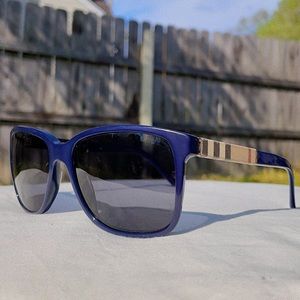 Navy Burberry Sunglasses